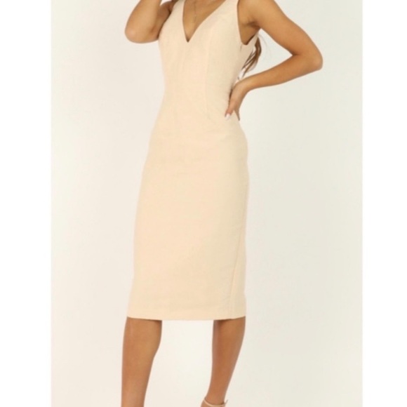 Showpo Beauty & the Bow Midi Dress🤎Size 6 - Picture 1 of 10